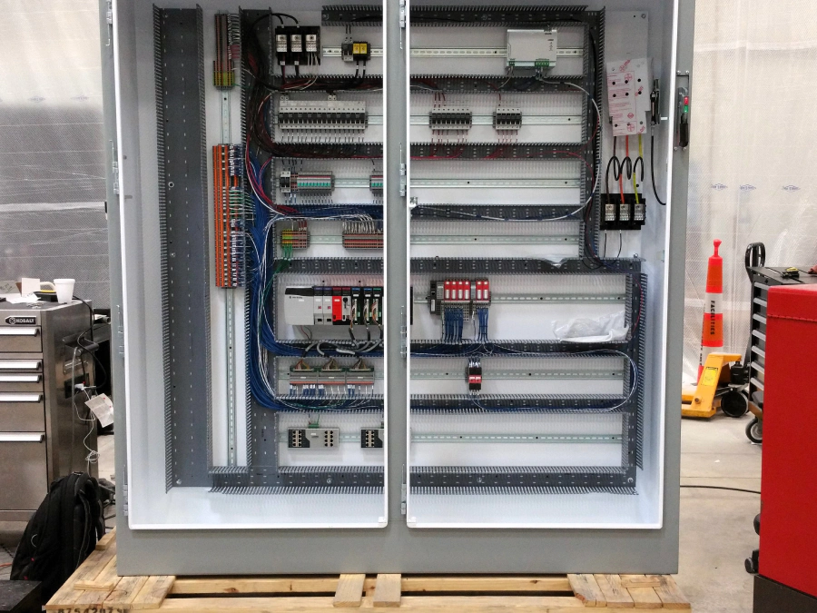 an industrial electrical panel